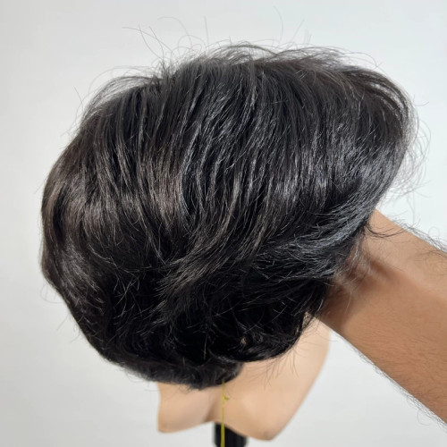 کلاه گیس مردانه / زنانه حالت پذیر کوتاه 823